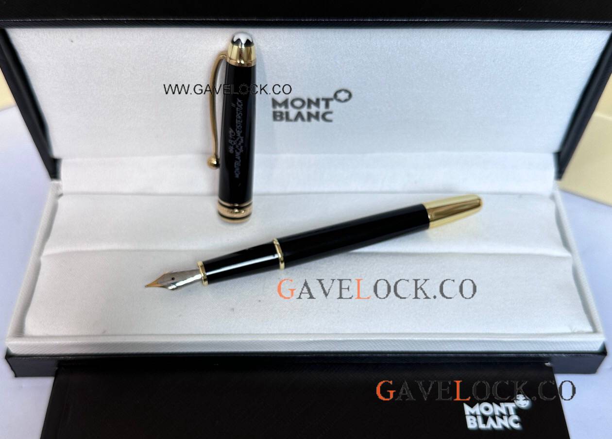 Copy Montblanc Small Meisterstuck 100 Anniversary Fountain Gold-coated